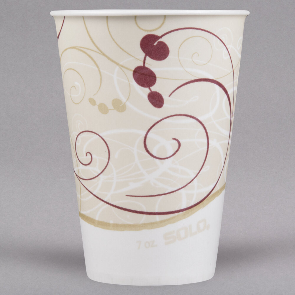 Solo R7N-J8000 Symphony 7 oz. Wax Treated Paper Cold Cup - 2,000/Case