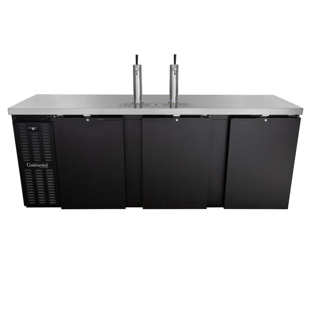 Continental Refrigerator KC90 Double Tap Kegerator Beer Dispenser