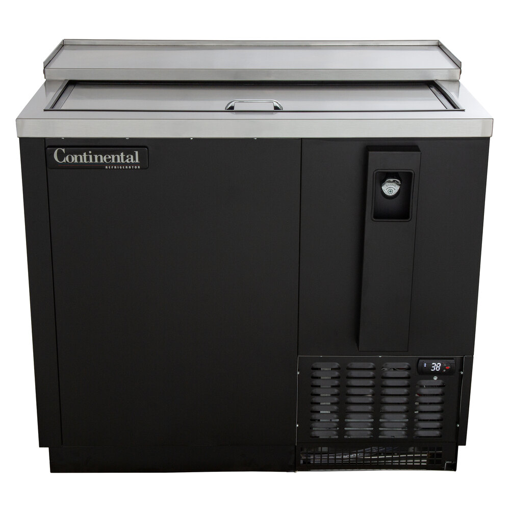 Continental Refrigerator CBC37 37" Black Horizontal Bottle Cooler