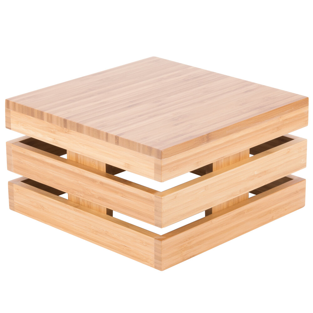 Cal-Mil 3332-7-60 Bamboo Square Crate Riser - 12