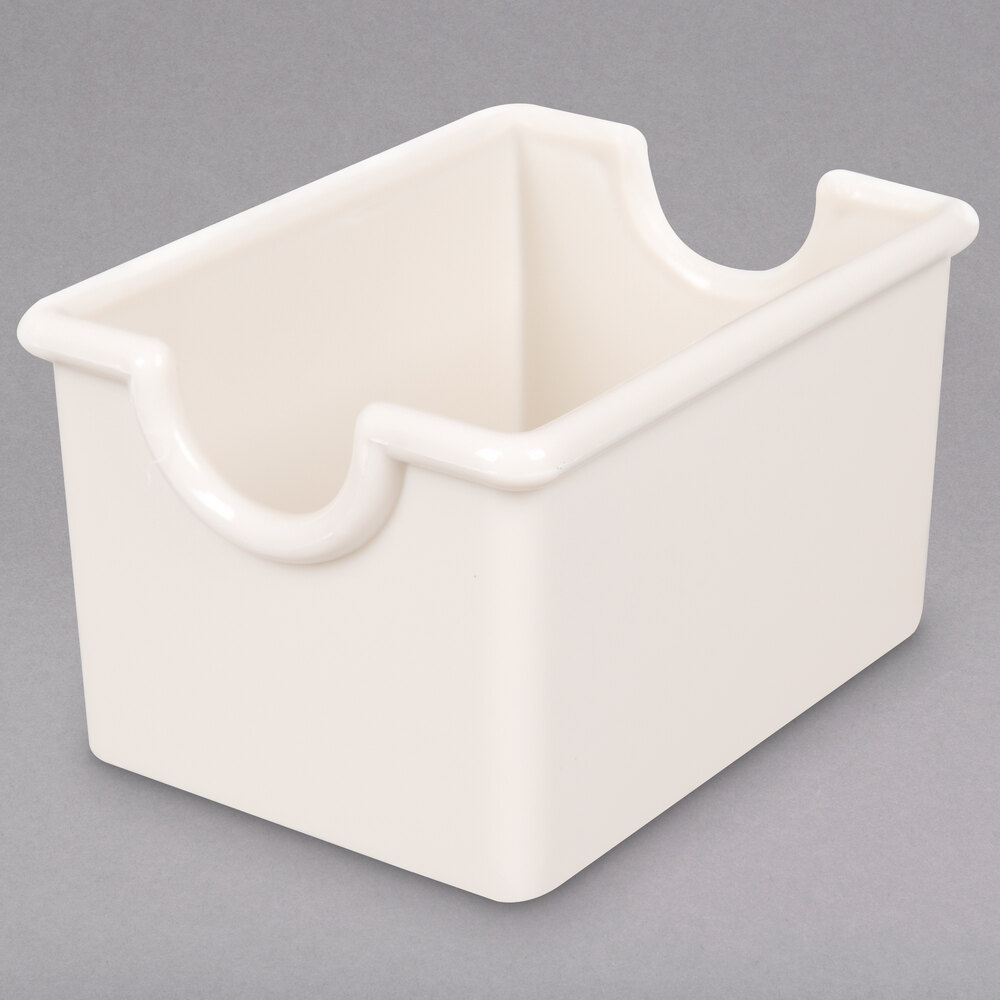 White Plastic Sugar Caddy