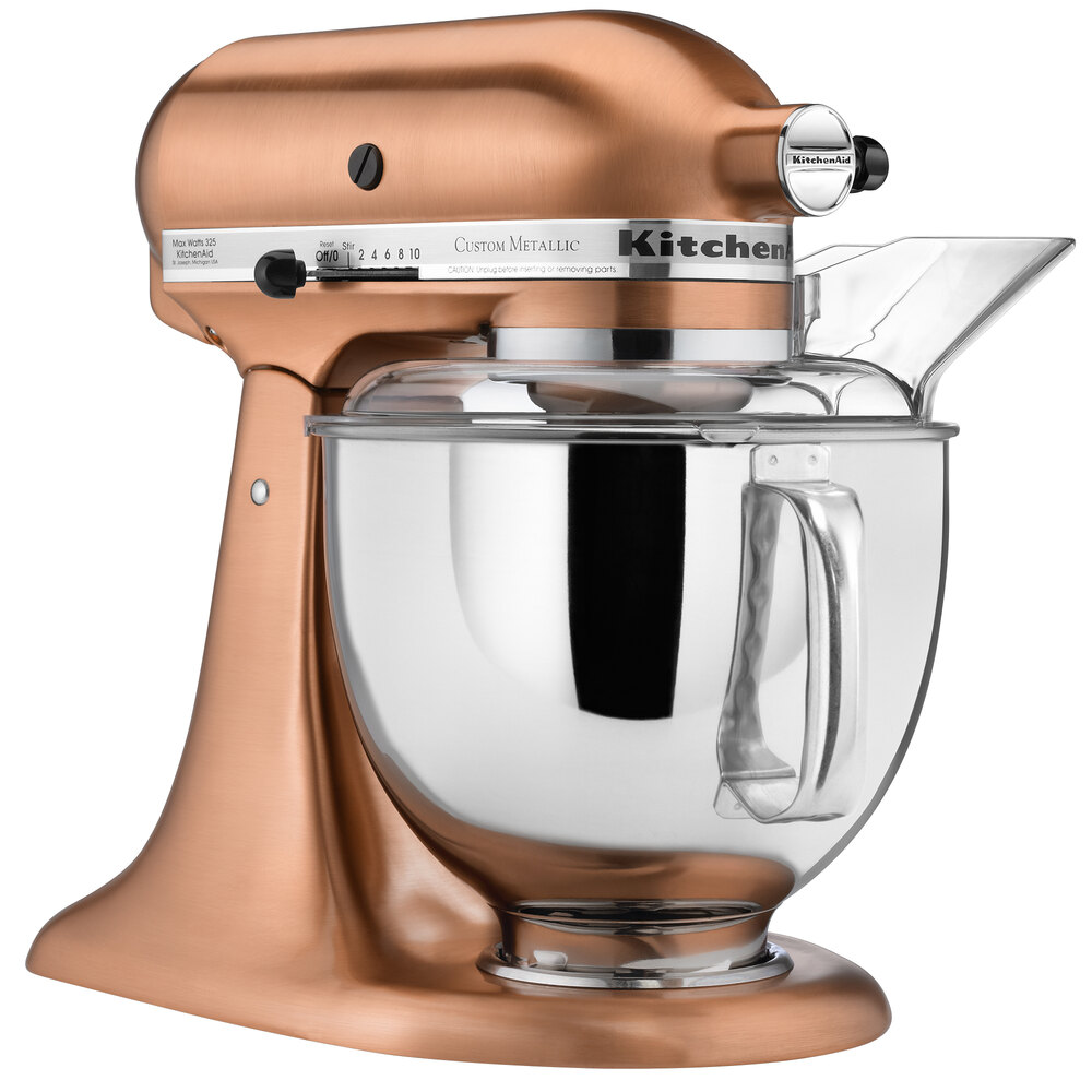 Copper KitchenAid Mixer KitchenAid KSM152PSCP Satin Copper Stand