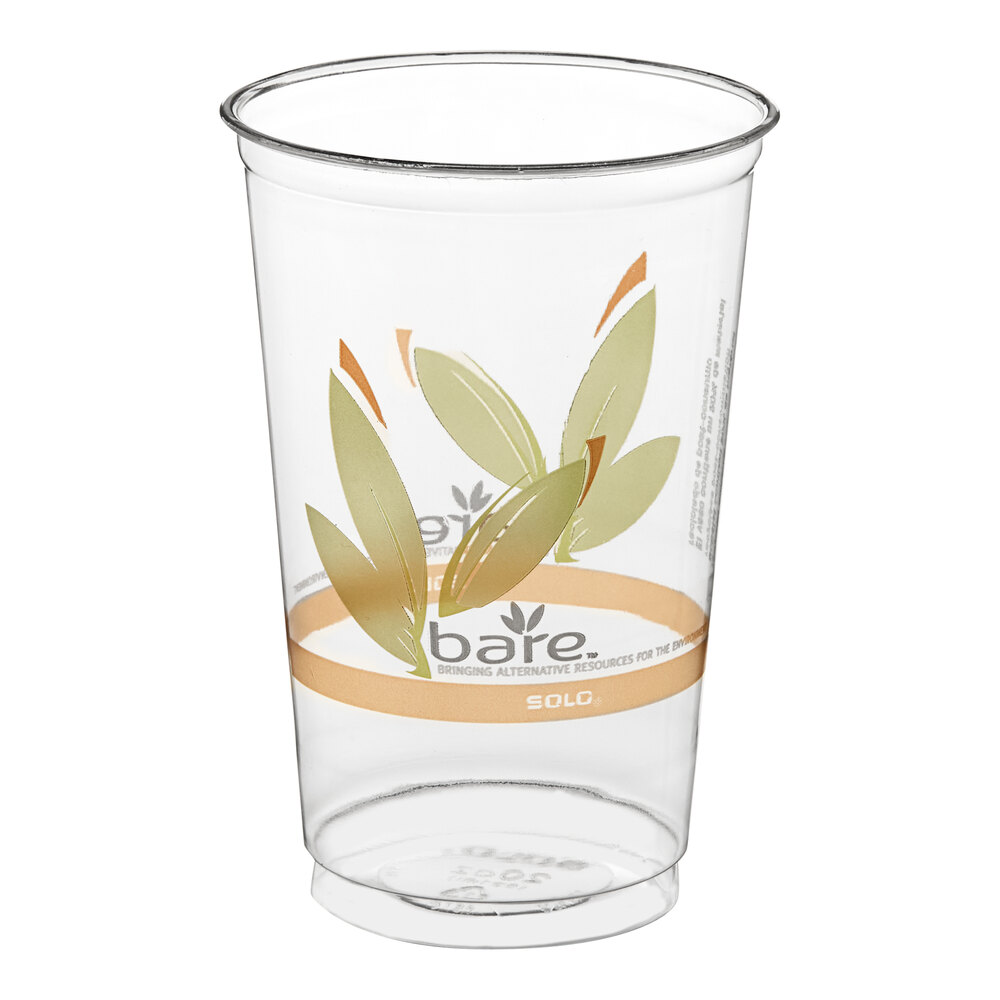 Bare by Solo RTN20BARE Eco-Forward 20 oz. RPET Straight Wall Cold Cup ...