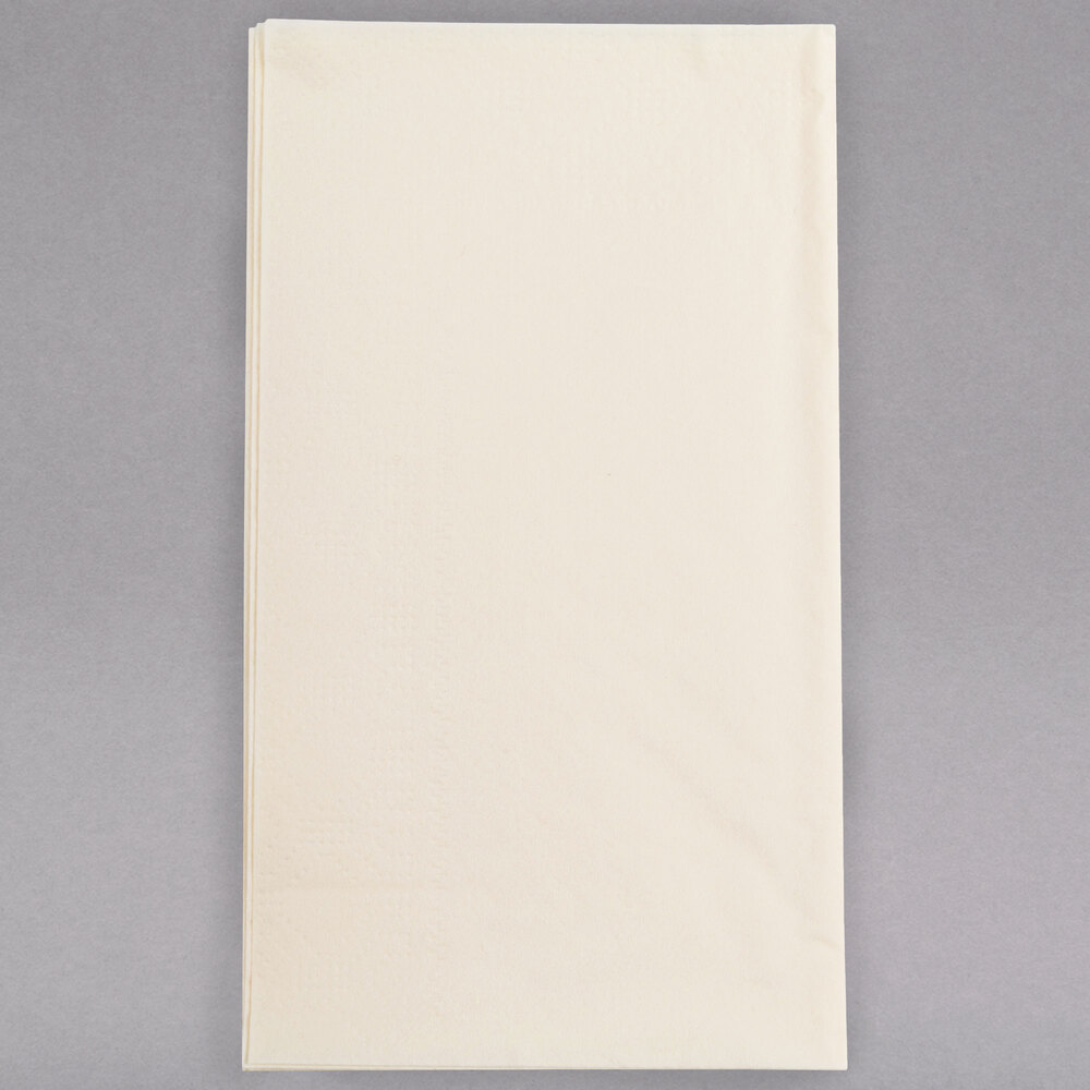 Ecru / Ivory Paper Dinner Napkins, 2-Ply, 15