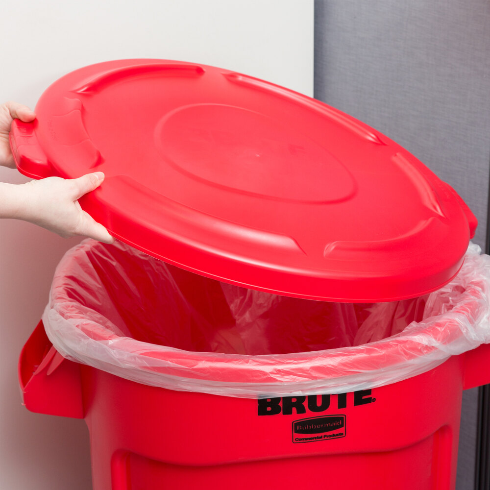 Rubbermaid FG263100RED BRUTE Red 32 Gallon Trash Can Lid