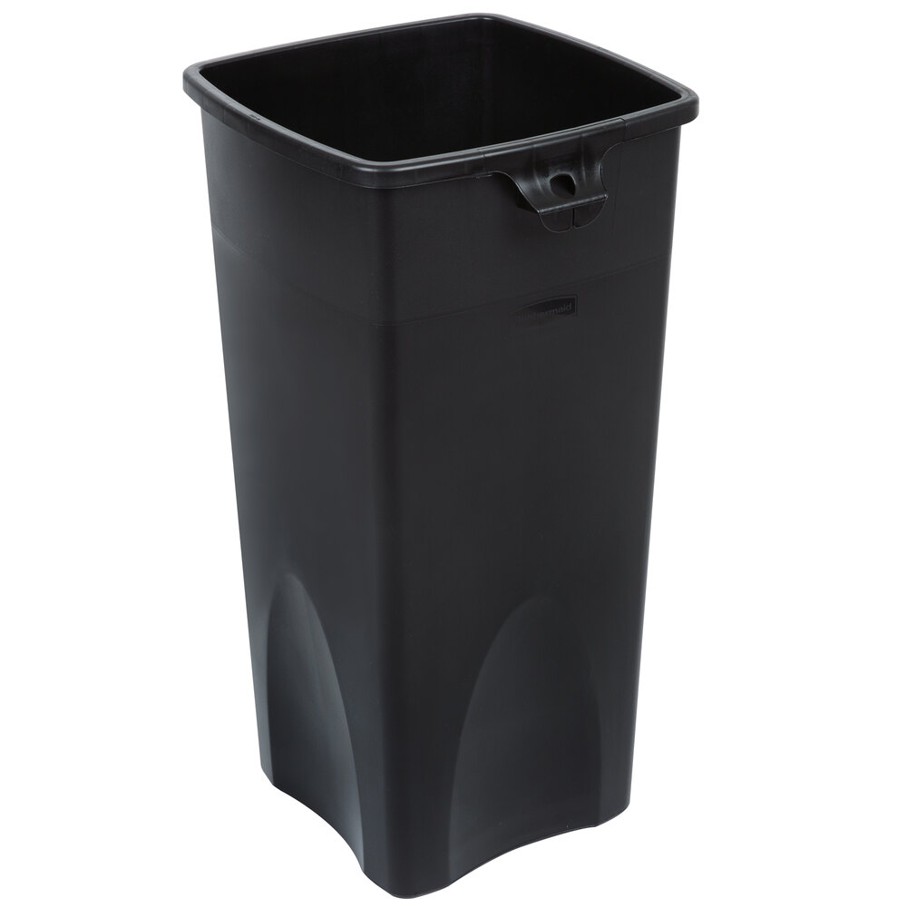 Rubbermaid FG356988BLA Untouchable 92 Qt. / 23 Gallon Black Square