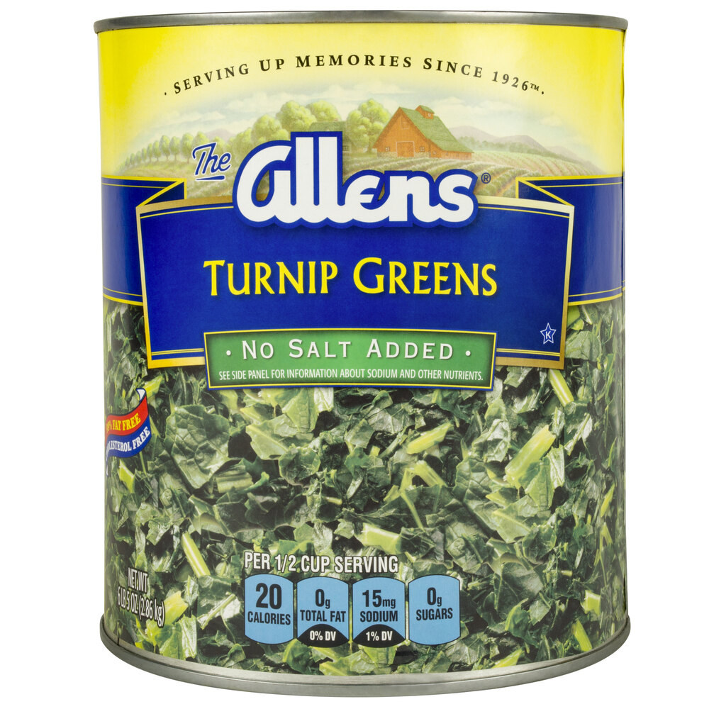 Chopped Turnip Greens 10 Can