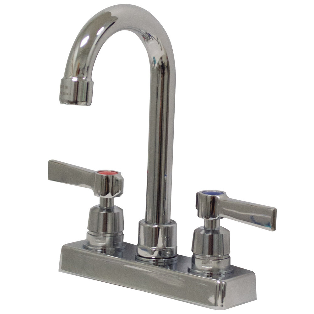 Advance Tabco K52 3 1/2" DeckMounted Gooseneck Faucet with 4" Centers