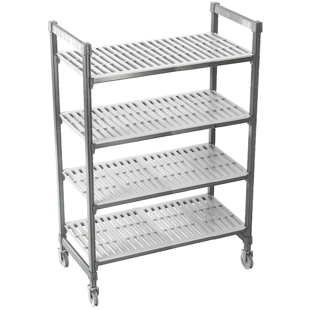 Cambro CPMU244875V4480 Camshelving® Premium Mobile Shelving Unit with