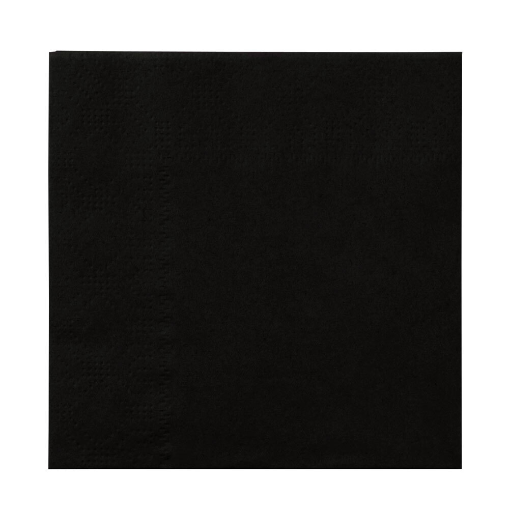 Hoffmaster Black Beverage / Cocktail Napkin 1000/Case