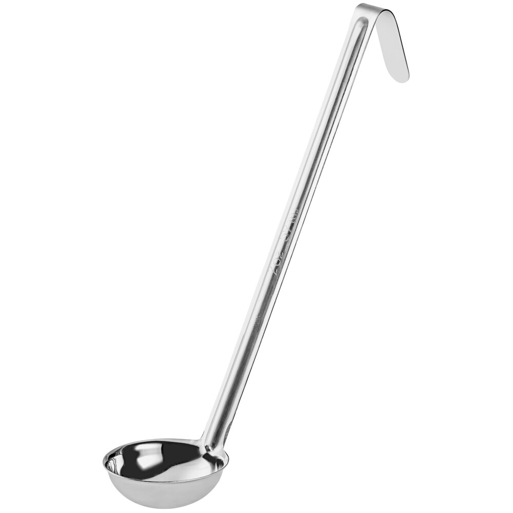 Details about   6 OZ Ounce Restaurant Ladle Scoop All Stainless Heavy ONE PIECE CONSTRUCTION 