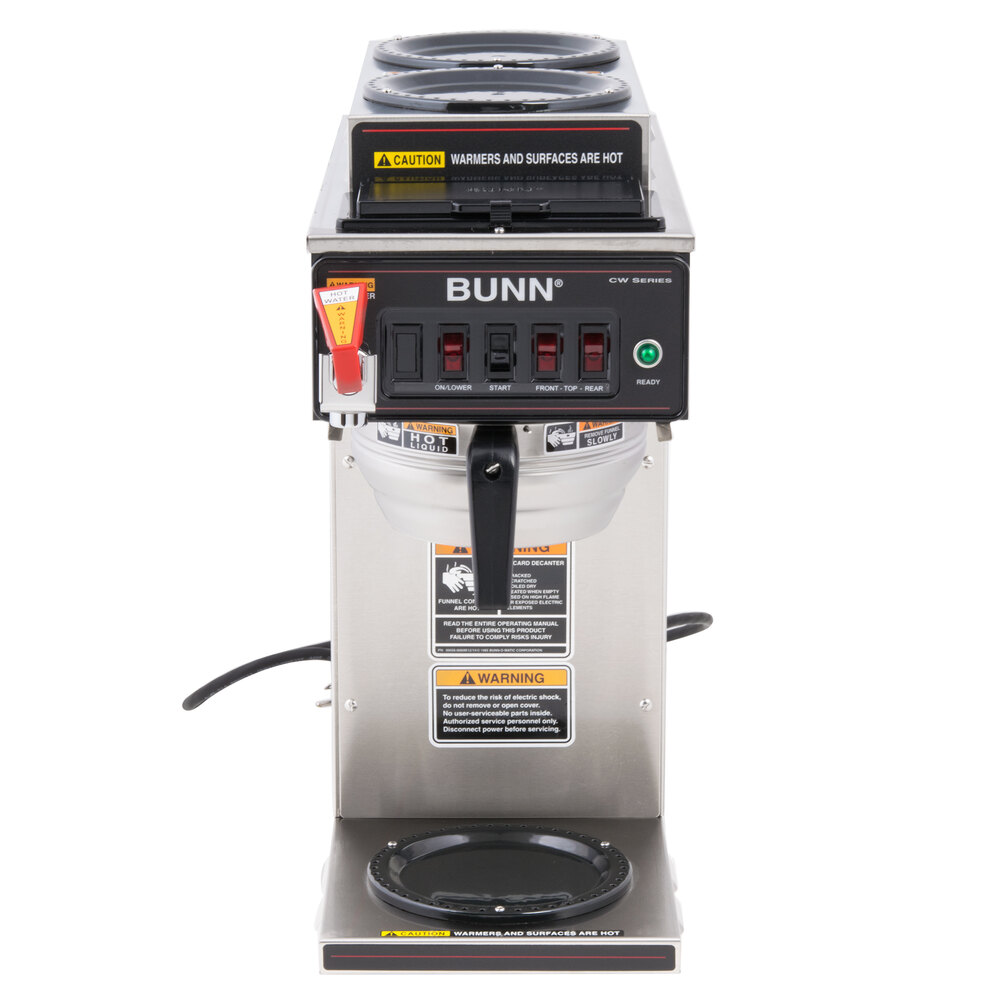Bunn 12950.0217 CWTF153 Automatic 12 Cup Coffee Brewer with 2 Upper