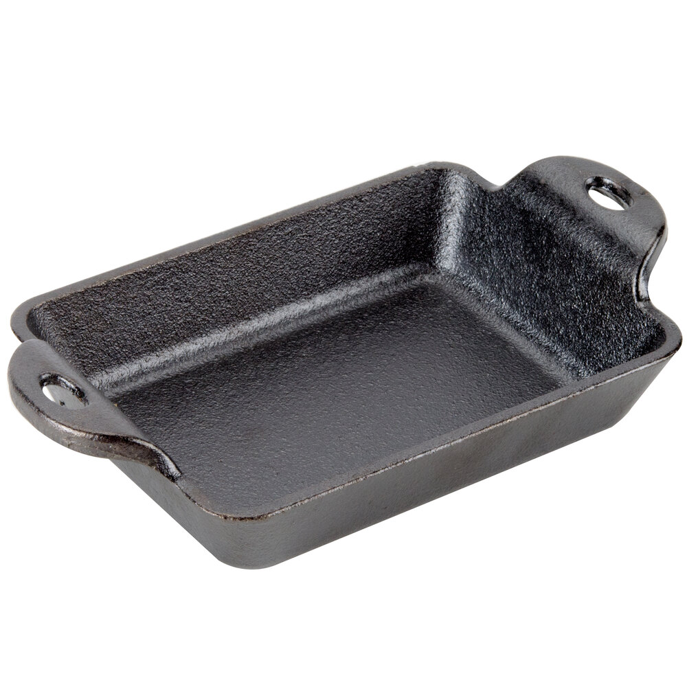 Lodge HMSRC 10 oz. PreSeasoned HeatTreated Mini Cast Iron Rectangular
