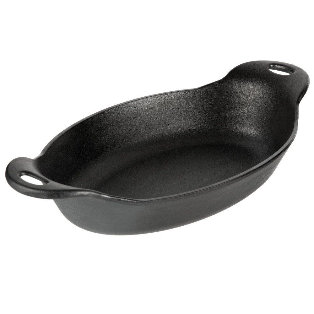 Lodge L3GP 6 1/2 Pre-Seasoned Cast Iron Grill Pan with Walnut Finish Wood  Underliner and Black Silicone Handle Holder