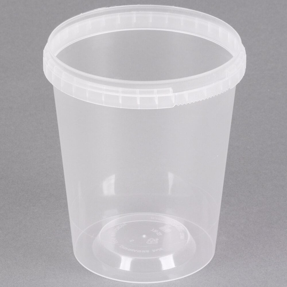 8,16,32 oz x 3 Heavy Duty Slime Container. Deli , Food Safe