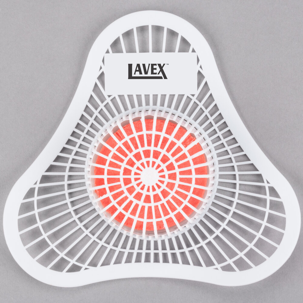 Lavex Urinal Screen with Cherry Block 12/Pack