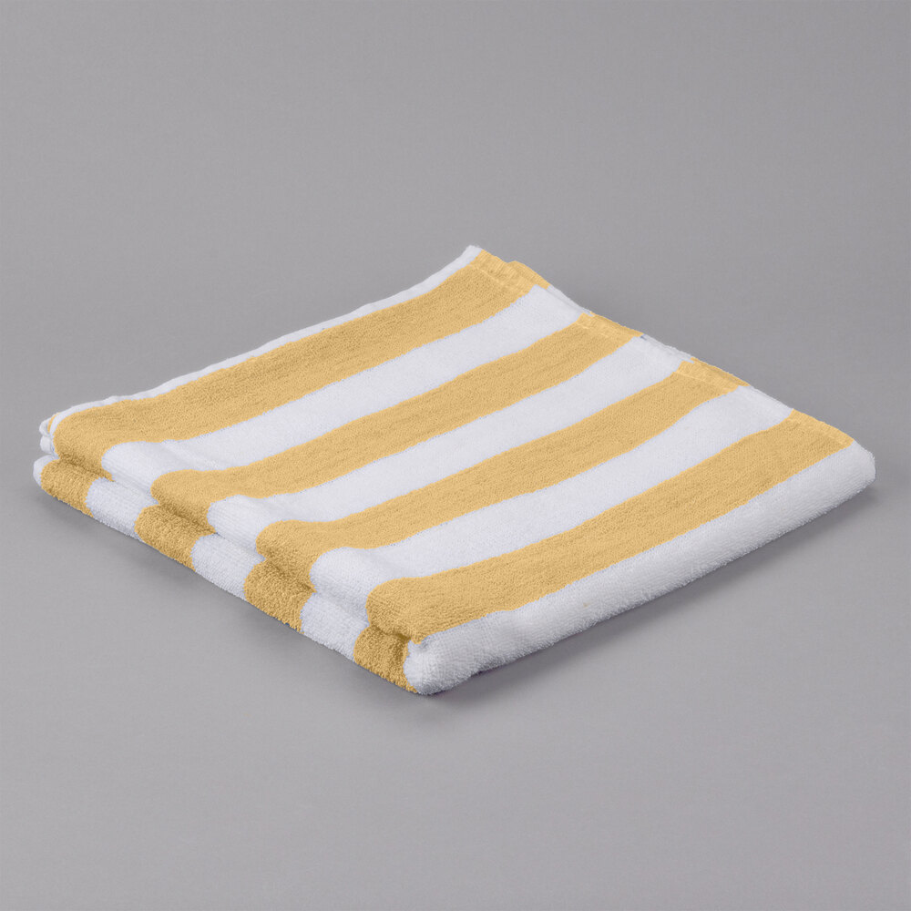 yellow stripe towel
