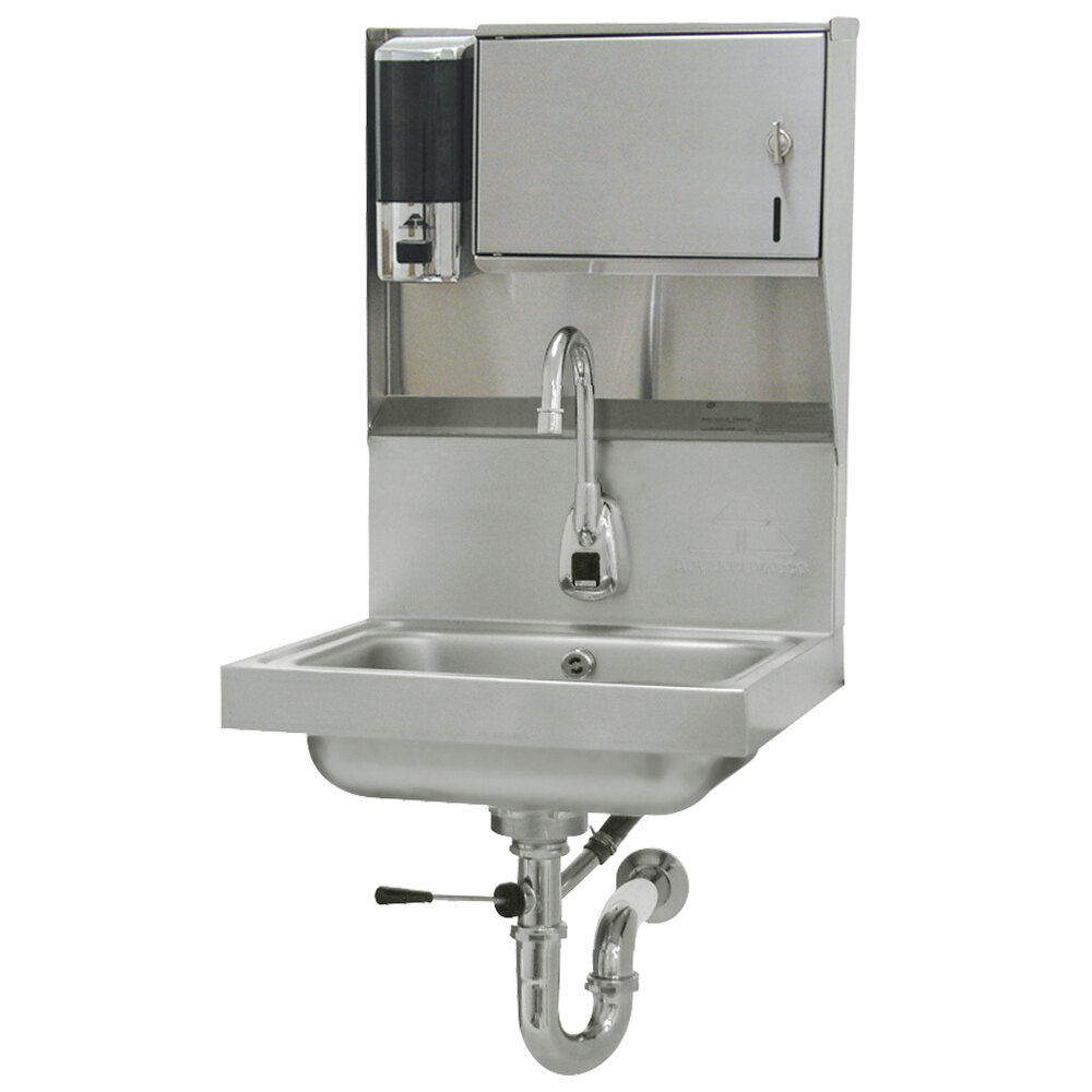Advance Tabco 7 Ps 81 Hands Free Hand Sink With Electric Faucet