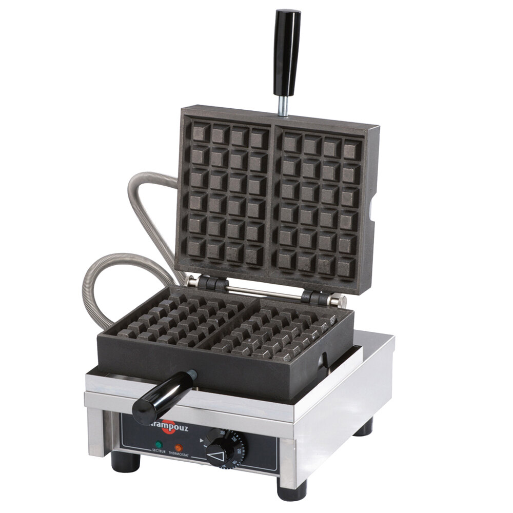 Krampouz WECCBCAS Brussels Style Belgian Waffle Maker 4 x 6, 120V