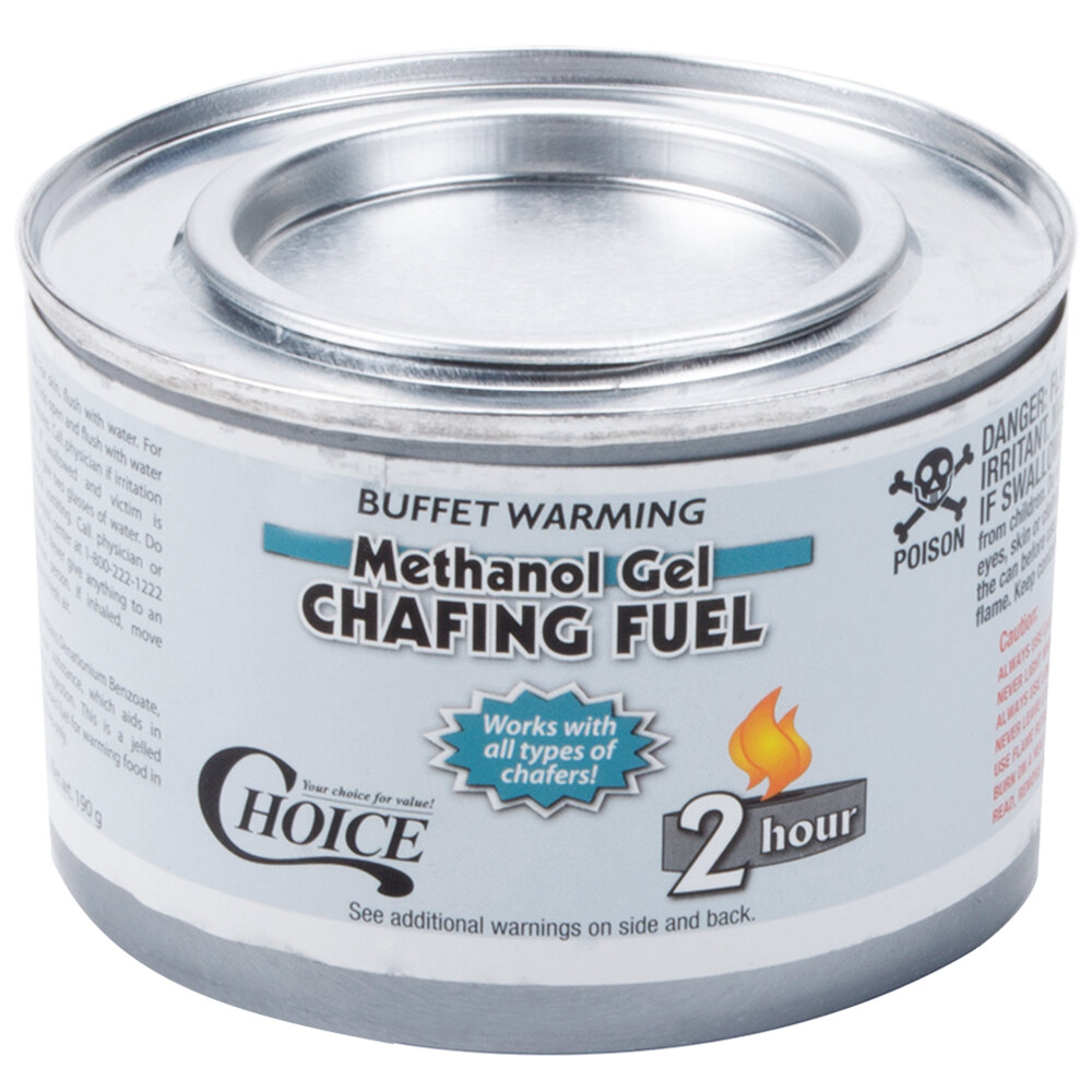 Choice 2 Hour Methanol Gel Chafing Dish Fuel 72 Case