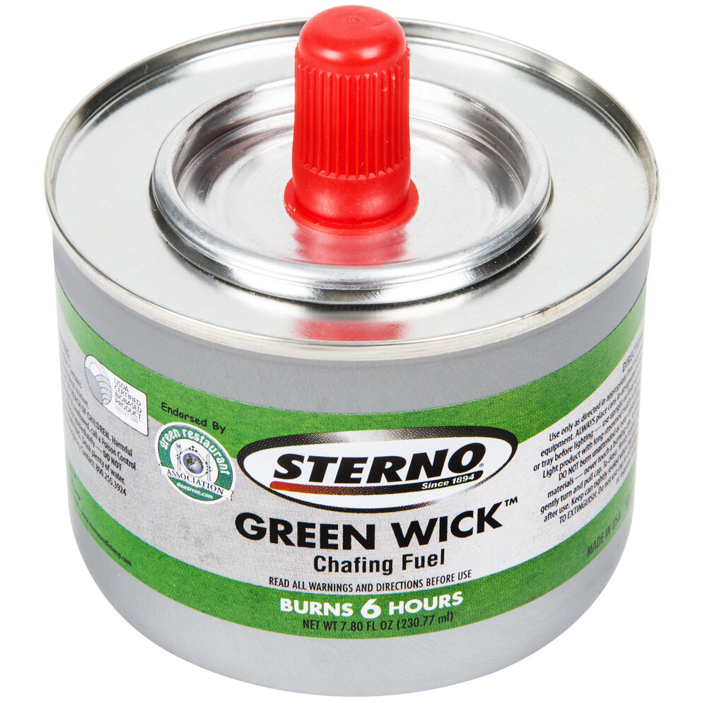 Sterno 10122 6 Hour Green Wick Chafing Fuel 24/Case