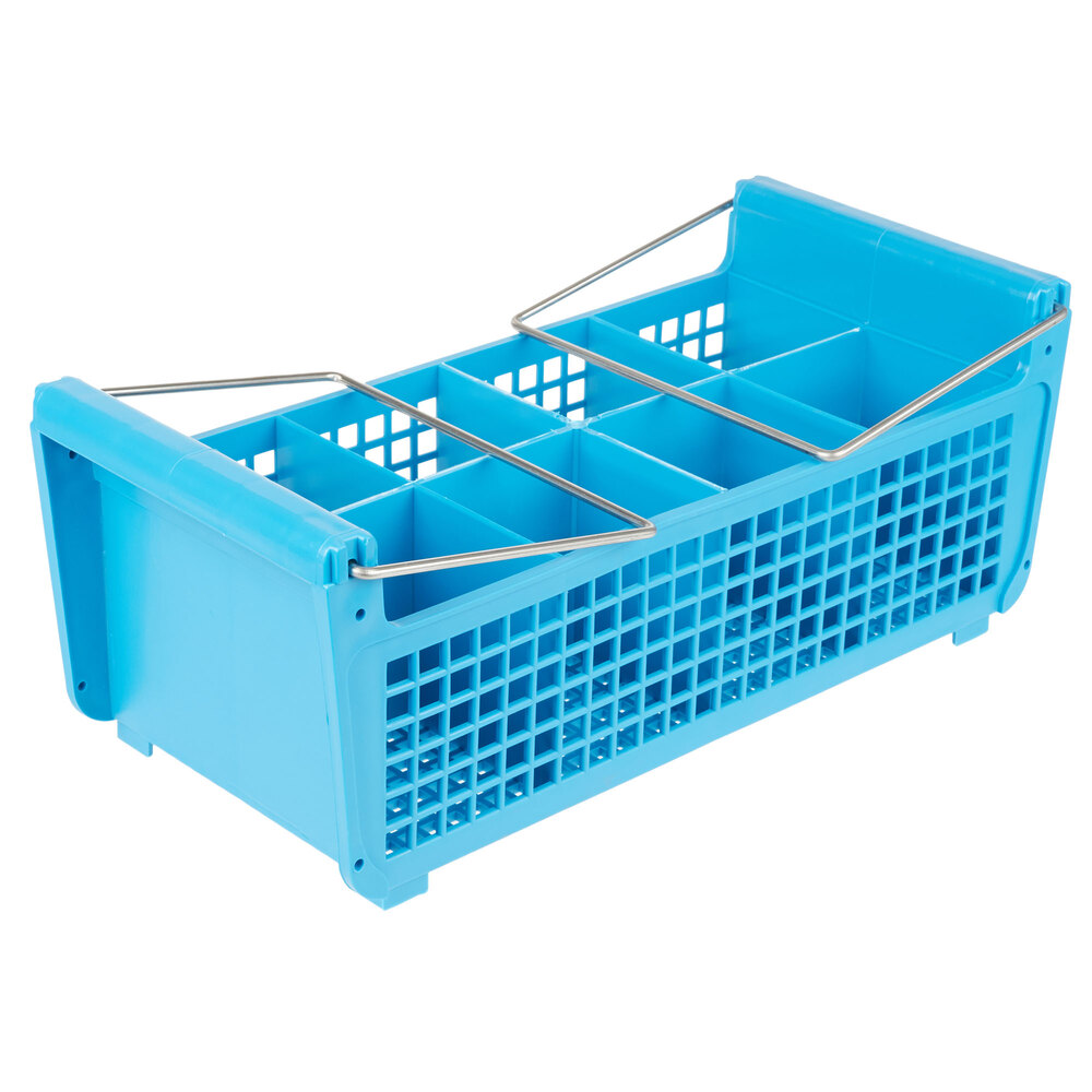 Carlisle C32P214 8 Compartment Half Size Flatware Rack with Handles