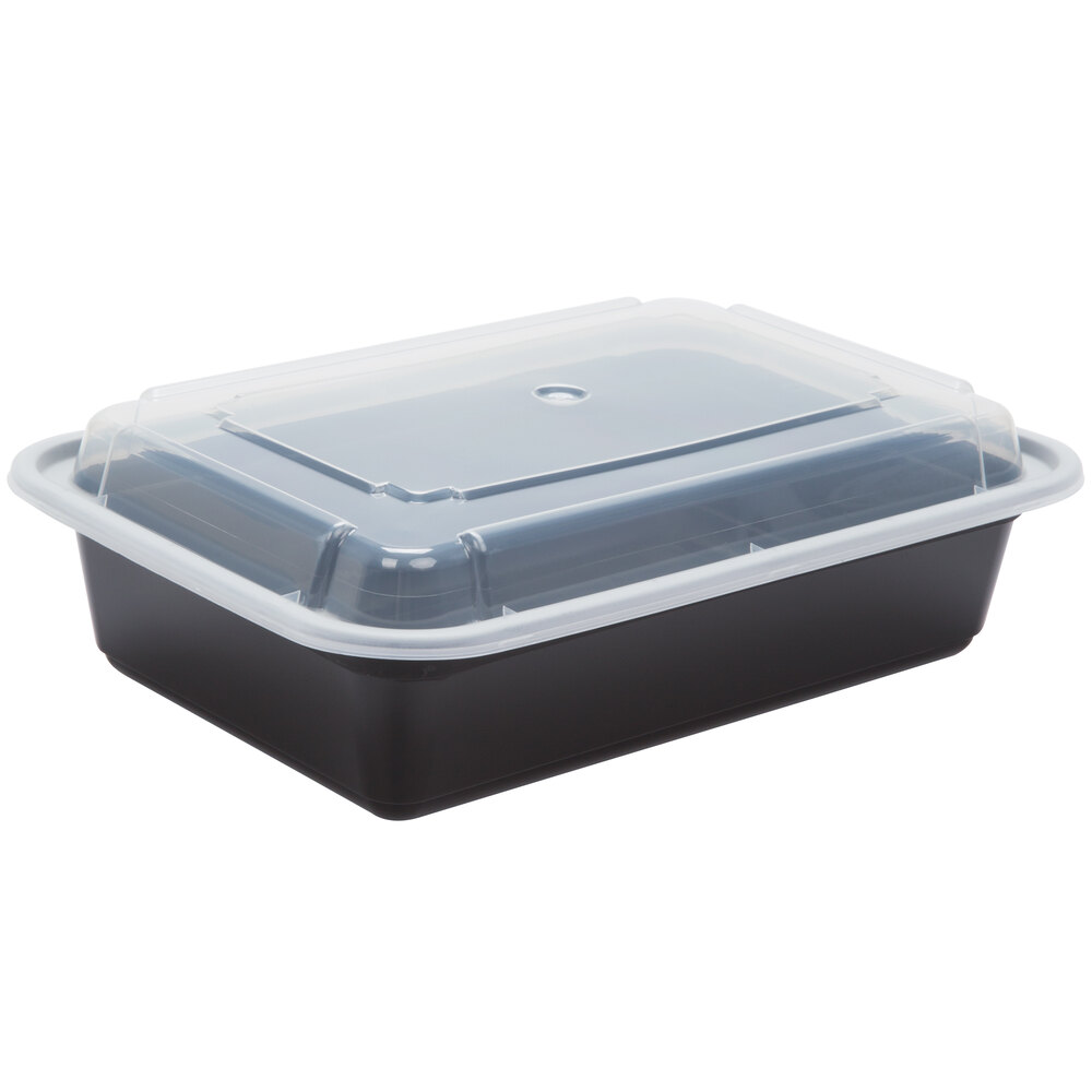 Pactiv 24 oz Plastic Meal Prep Food Containers w/ Lids, High