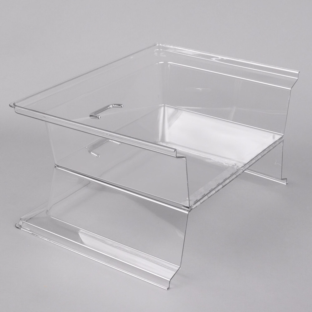 Cambro RD1826CWH Camwear 18" x 26" Clear Dome Display Cover with Hinged Lid