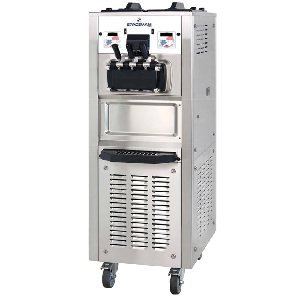 Spaceman 6378H Soft Serve Ice Cream Machine with 2 Hoppers ...