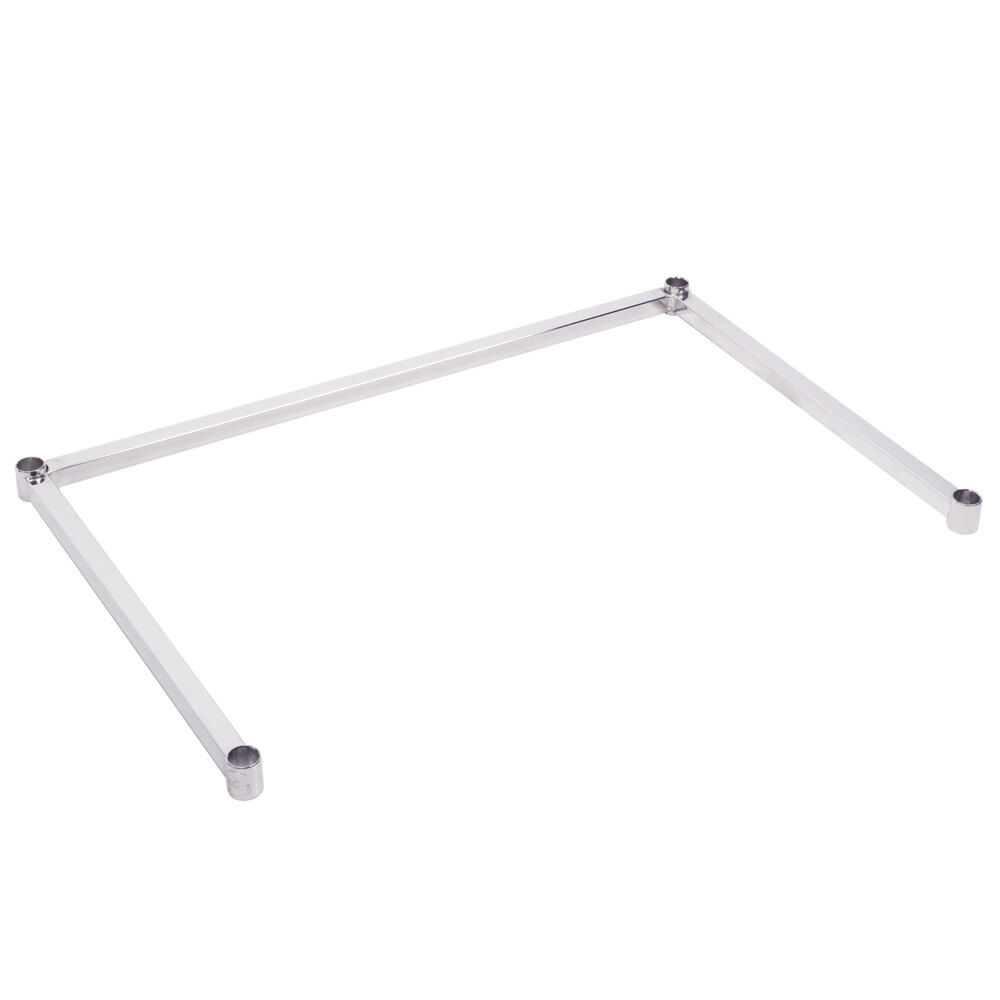 Regency 24 inch x 36 inch Chrome 3-Sided Frame for Wire Shelving
