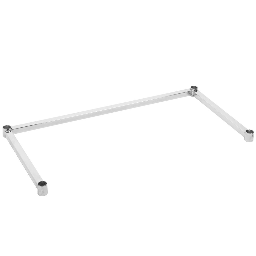 Regency 18 inch x 36 inch Chrome 3-Sided Frame for Wire Shelving