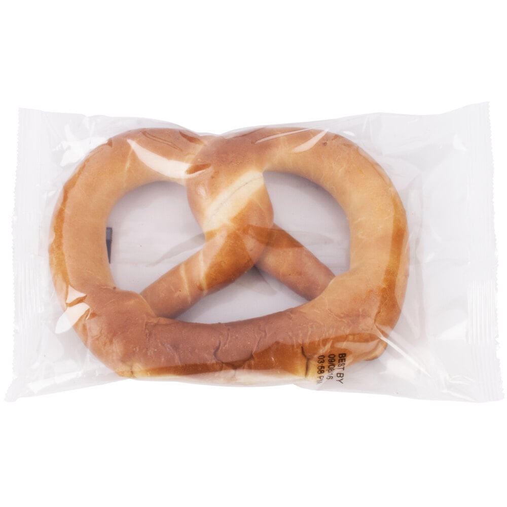 PretzelHaus 6 oz. Individually Wrapped Unsalted Pretzel 50/Case