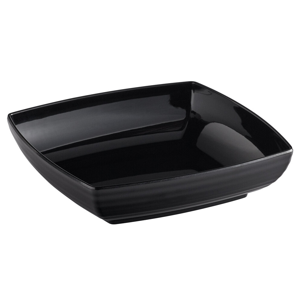 GET ML69BK Milano Black 4 Qt. Square Bowl