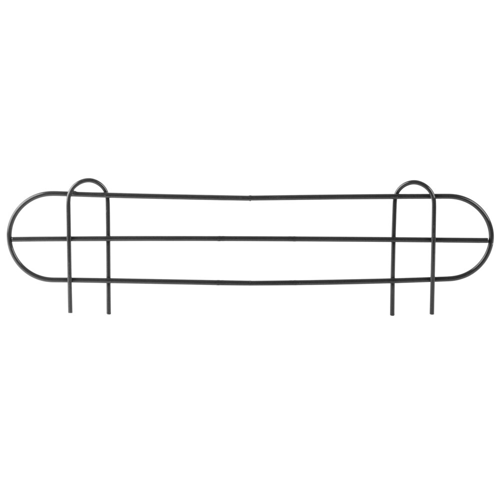 Regency 22 inch Black Epoxy Wire Shelf Ledge for Wire Shelving - 22 inch x 4 inch