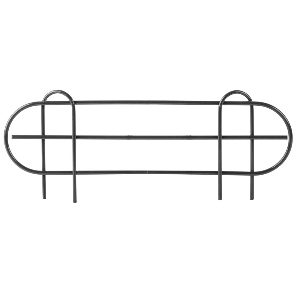 Regency 15 5/8 inch x 5 15/16 inch Black Epoxy Wire Shelf Ledge For 18 inch Wire Shelving