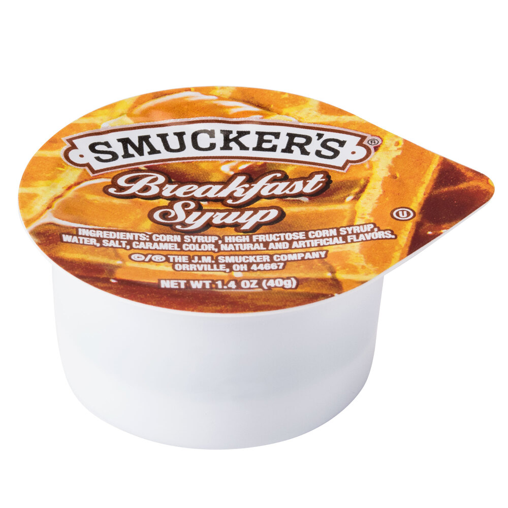 Smucker's Breakfast Syrup 1.4 oz. Portion Cup 100/Case
