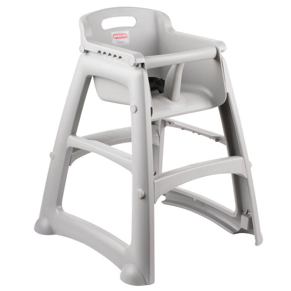 Rubbermaid Commercial Products FG780608PLAT Youth High Chair Platinum for sale online 