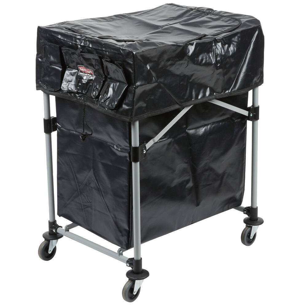 Rubbermaid® 1889863 Small Black Cover for 4 Bushel Collapsible X-Carts