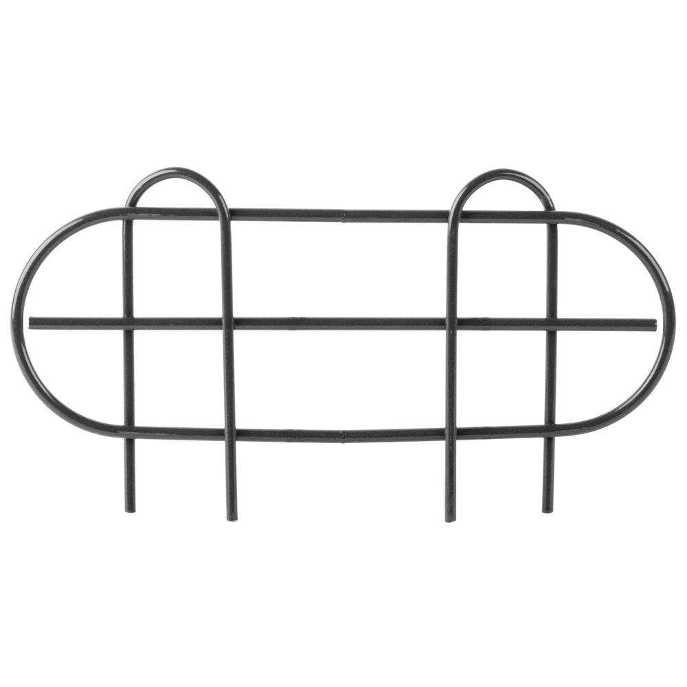 Regency 14 inch Black Epoxy Wire Shelf Ledge for Wire Shelving - 11 1/2 inch x 4 inch