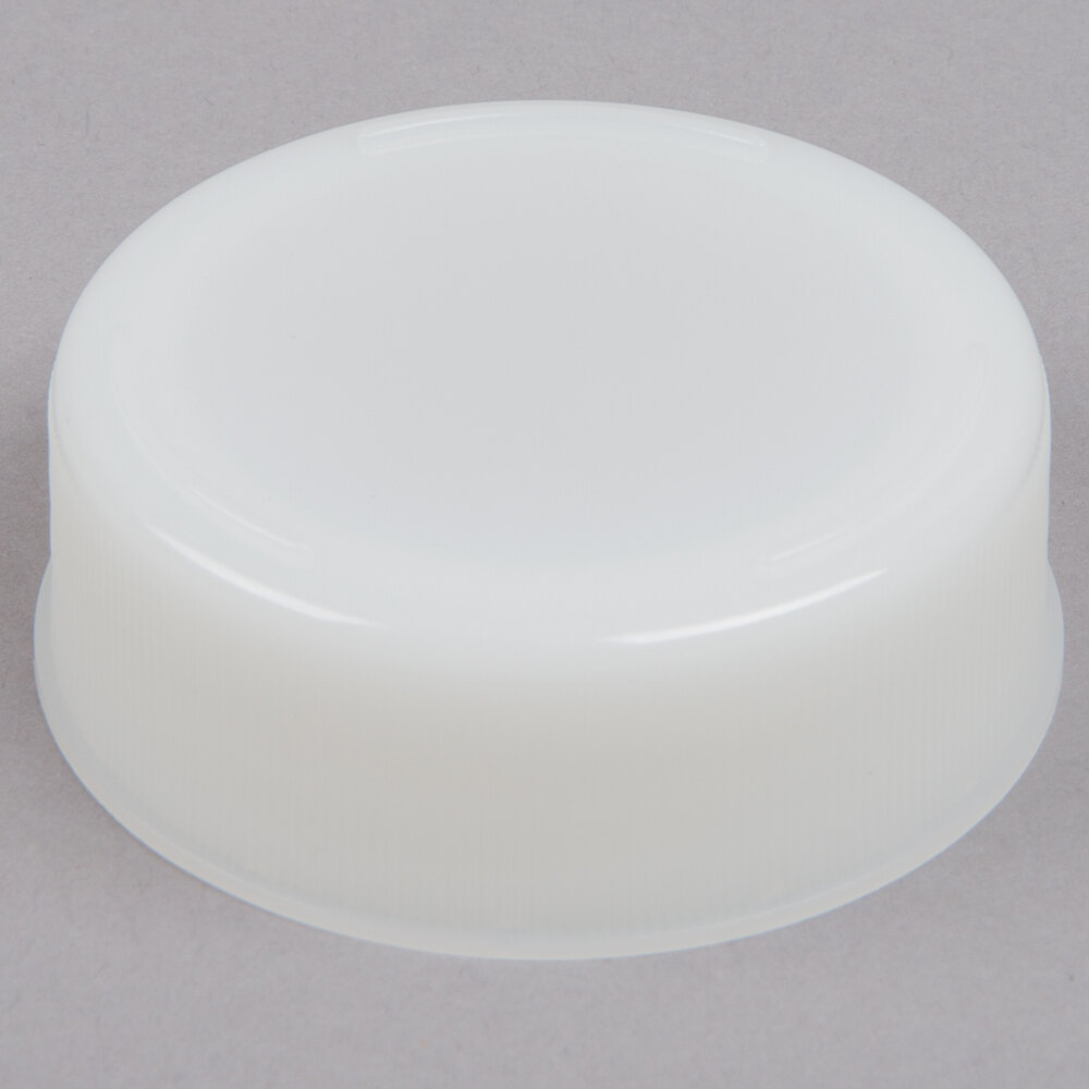Tablecraft 53FCAP Solid White End Cap for Inverted or Squeeze Bottles