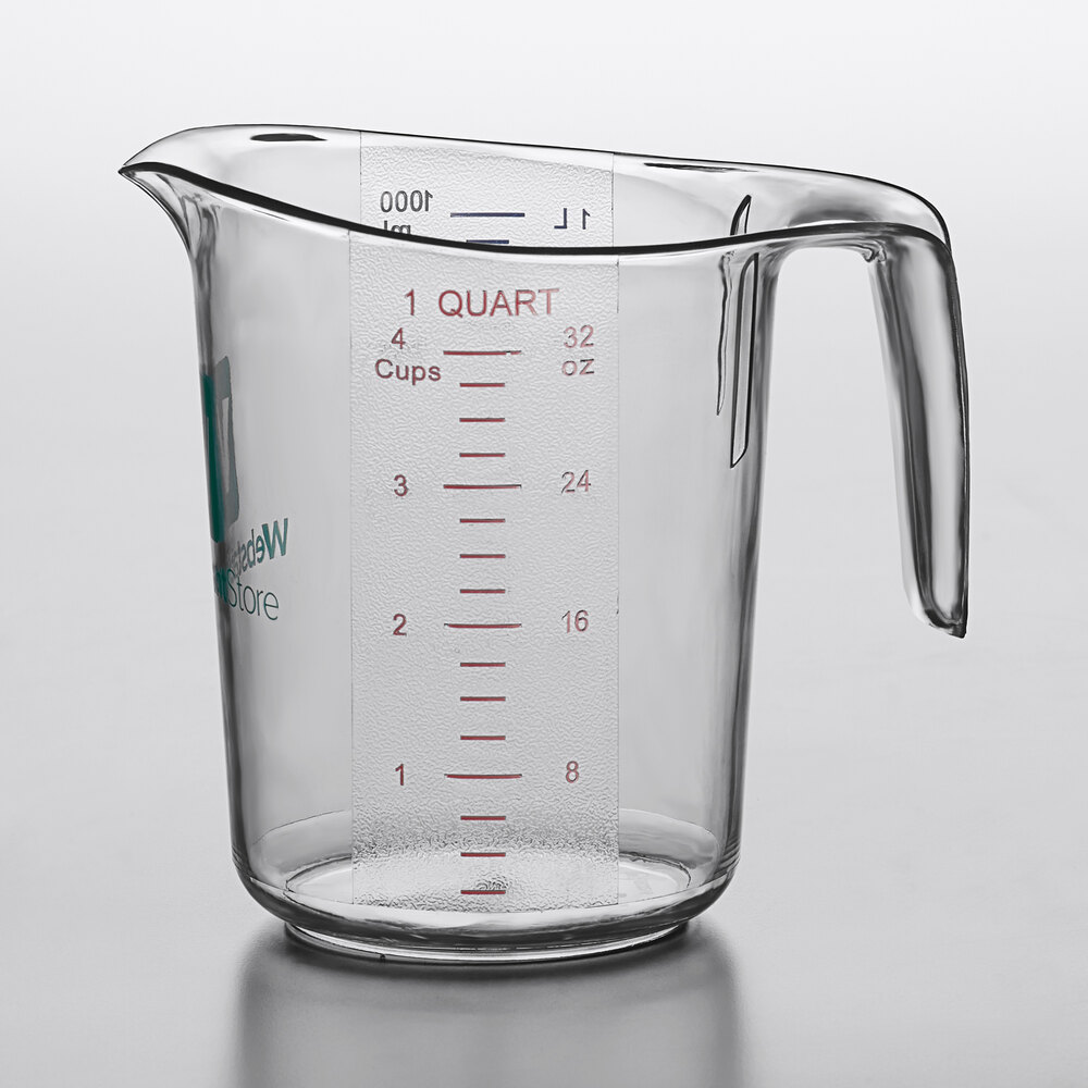 1 Quart Measuring Cup - Plastic | WebstaurantStore