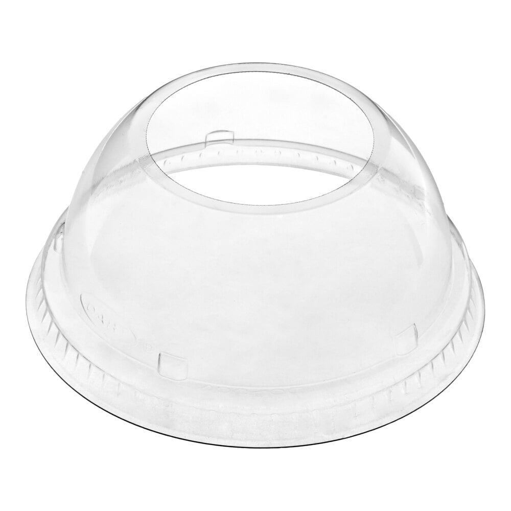 DOME Dart 16LCDHX Clear PET Dome Lid with 2