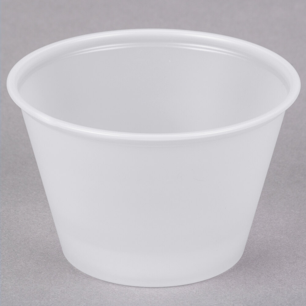 Solo Plastic Portion Cups - 4 oz cups, 2500 pack
