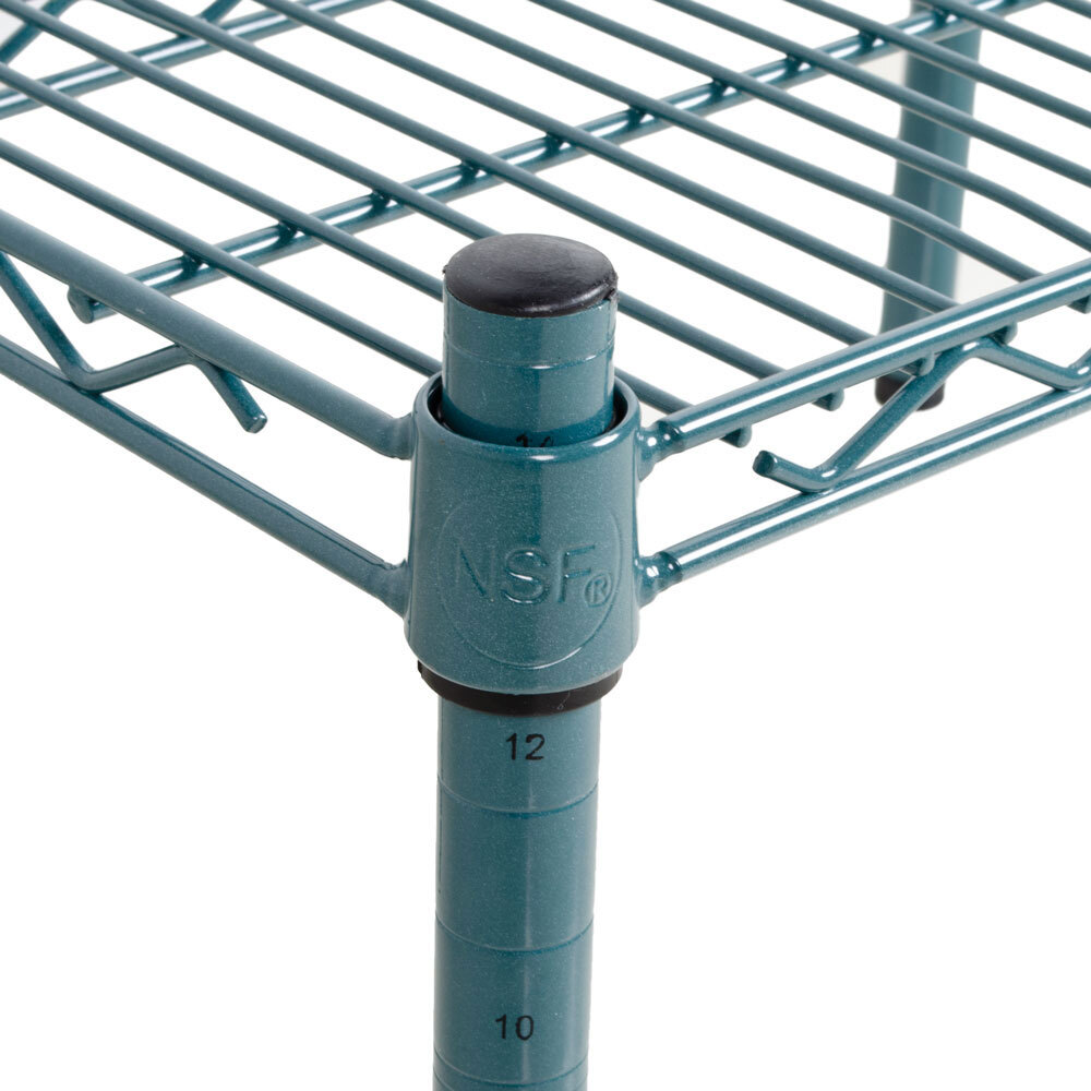 Regency 24" x 24" x 14" Green Epoxy Coated Wire Dunnage Rack 600 lb