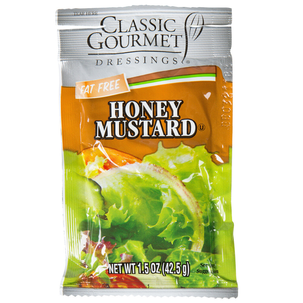 Classic Gourmet Honey Mustard Dressing 1.5 oz. Portion Packet 60/Case