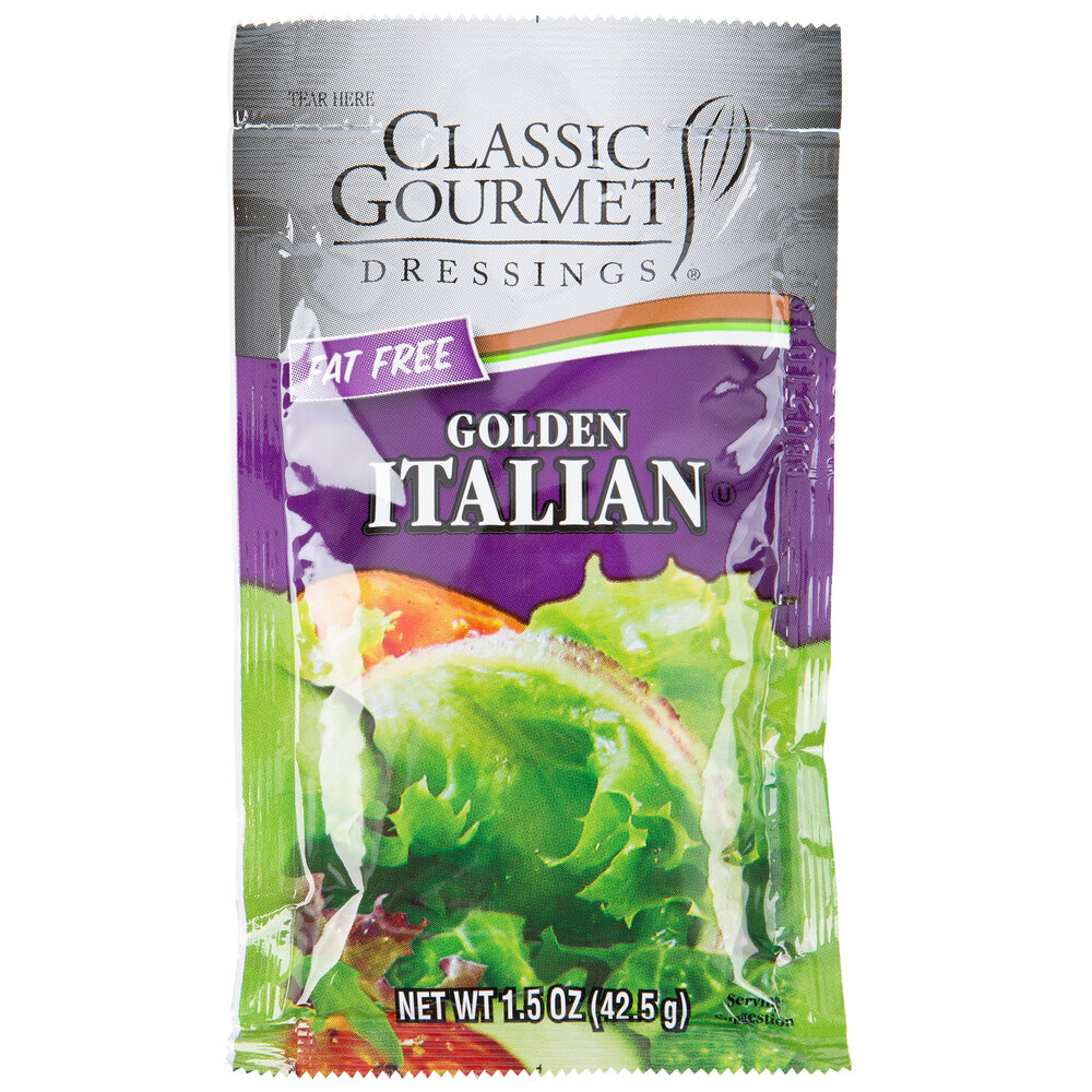 Classic Gourmet Lite Italian Dressing 1.5 oz. Portion Packet 60/Case