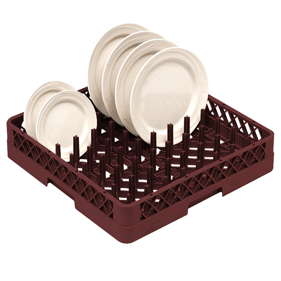 Full Plat Shelf Rack Vollrath TR3 Traex® Burgundy Full-Size Plate Rack