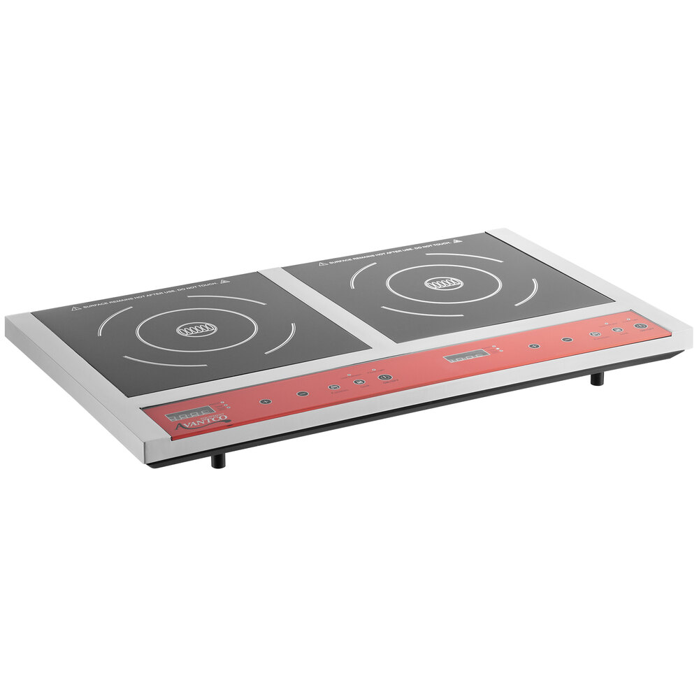 Avantco IC18DB Double Countertop Induction Range / Cooker 120V, 1800W