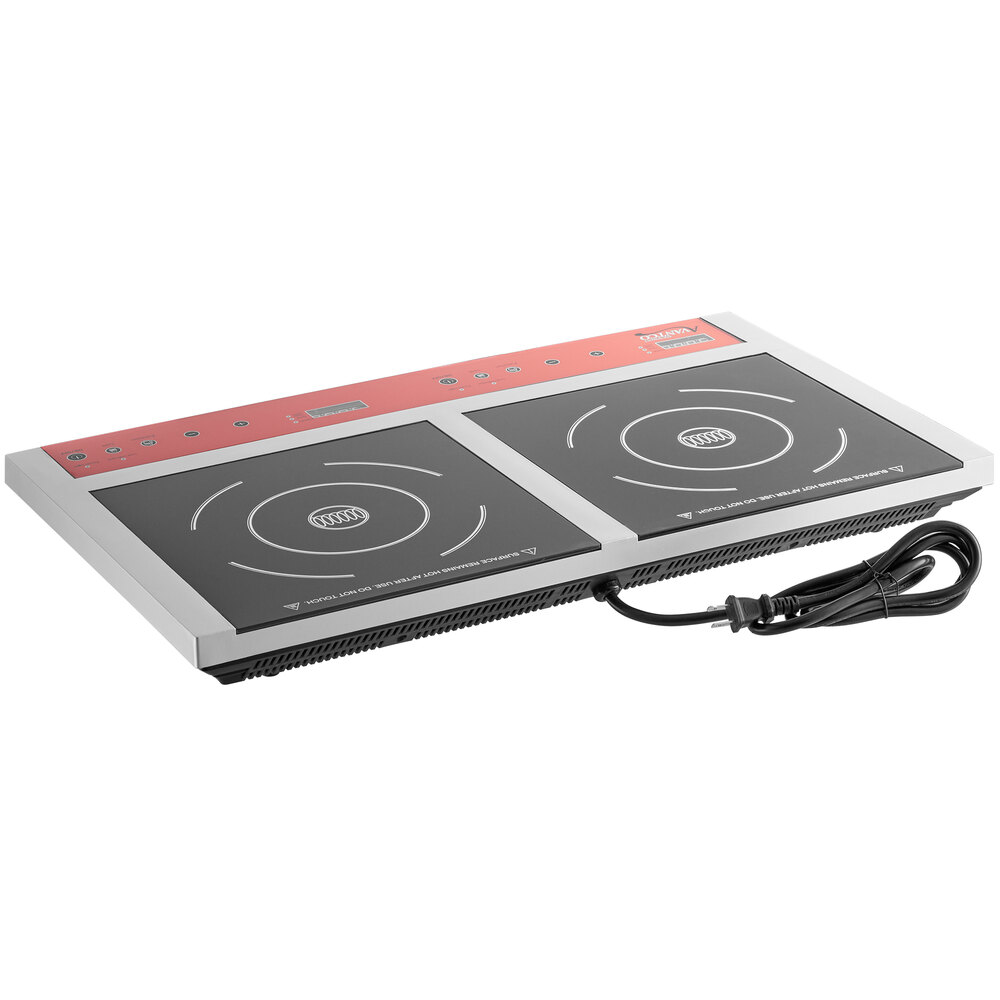 Avantco IC18DB Double Countertop Induction Range / Cooker 120V, 1800W