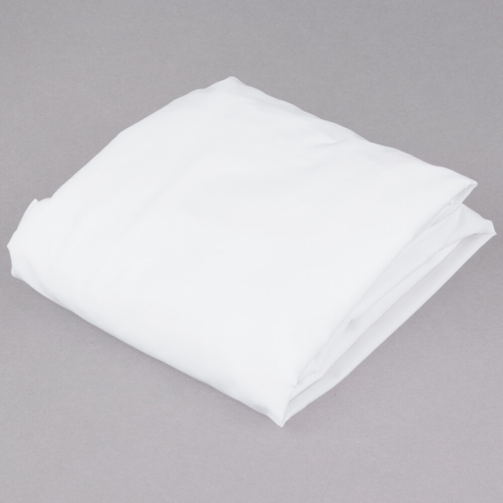 L.A.Baby 100 White Cotton 27" x 52" Fitted Crib Sheet